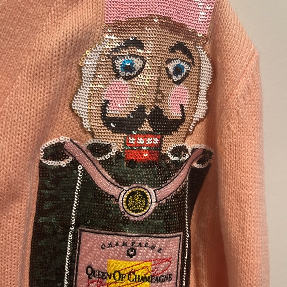 QUEEN OF SPARKLES Pink Nutcracker Sweater - Picture 3 of 6